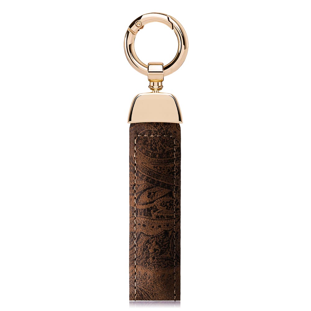 Keychain Premium - Brown Walnut Ornament