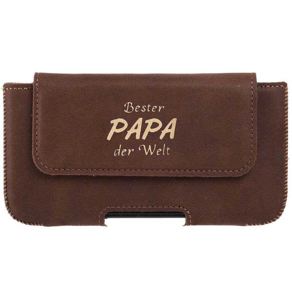 Natural leather Belt Case - Nut - Bester Papa Gold