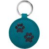 Keychain - Turquoise - Two Paws Black
